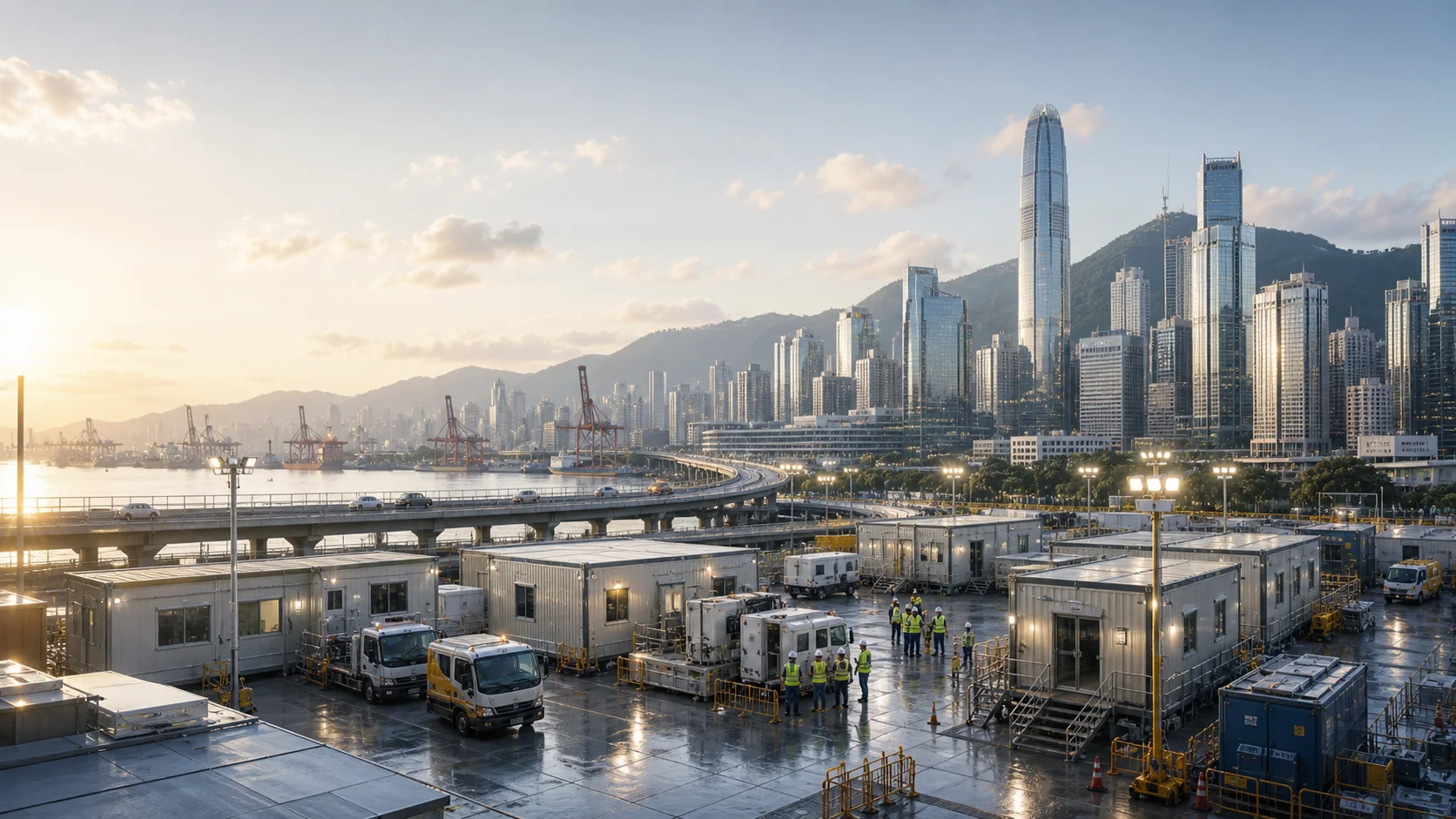 香港城市基础设施应急工程现场保障项目图